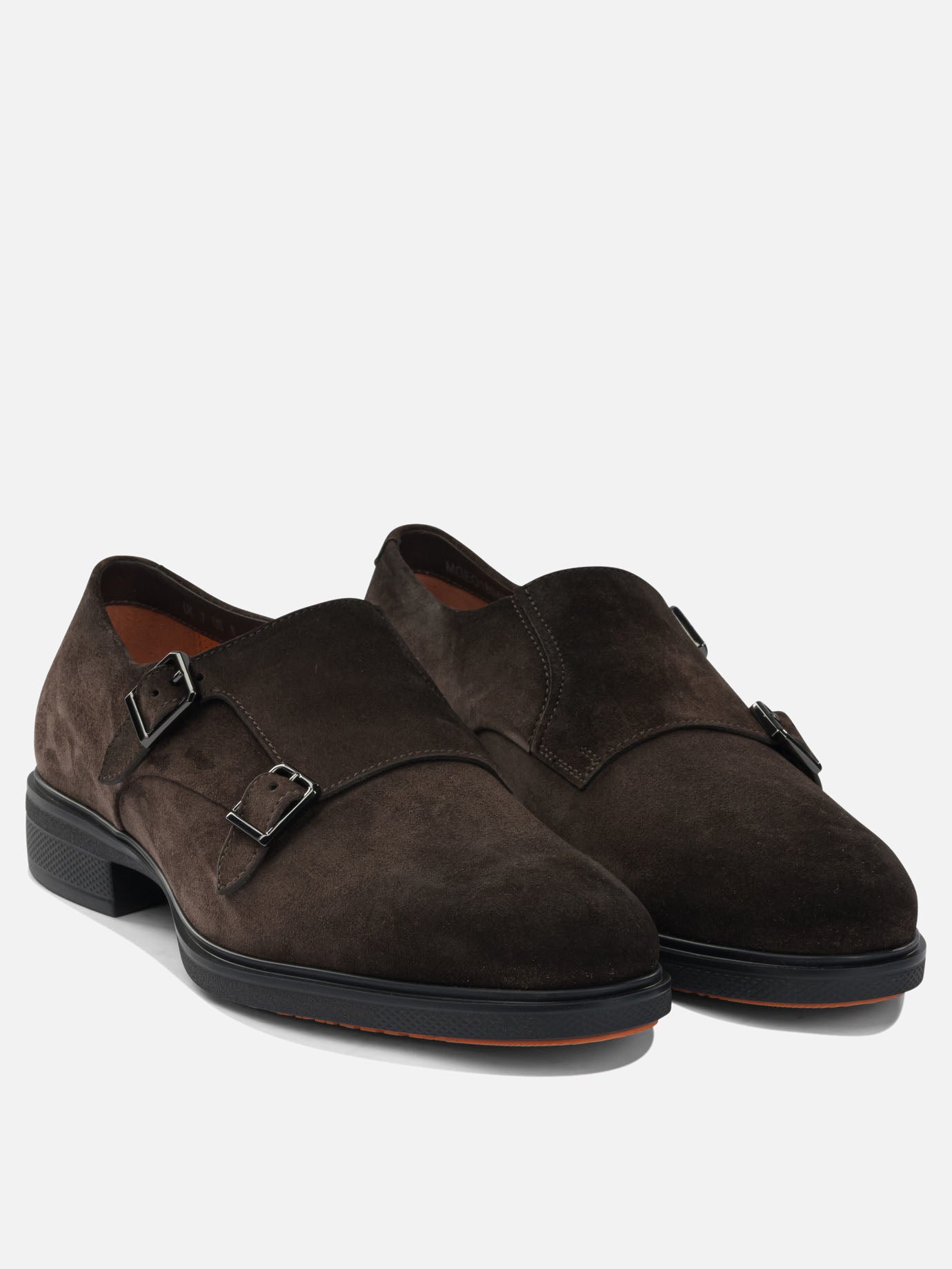 Mocassini 100% suede - 100% rubber  Marrone - Santoni Uomo | PDP | VIETTI Online Store | thumbnail_2