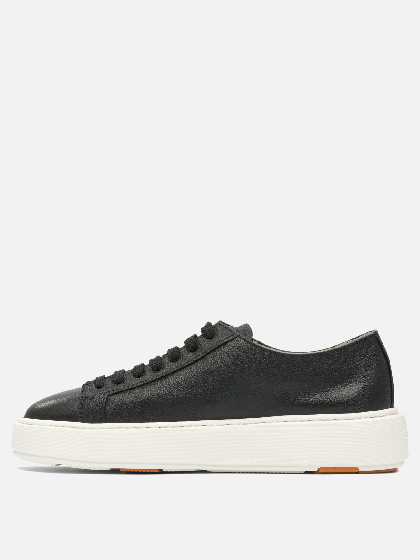 Low top sneakers 100% leather - 100% rubber  Black - Santoni Women | PDP | VIETTI Online Store | thumbnail_3