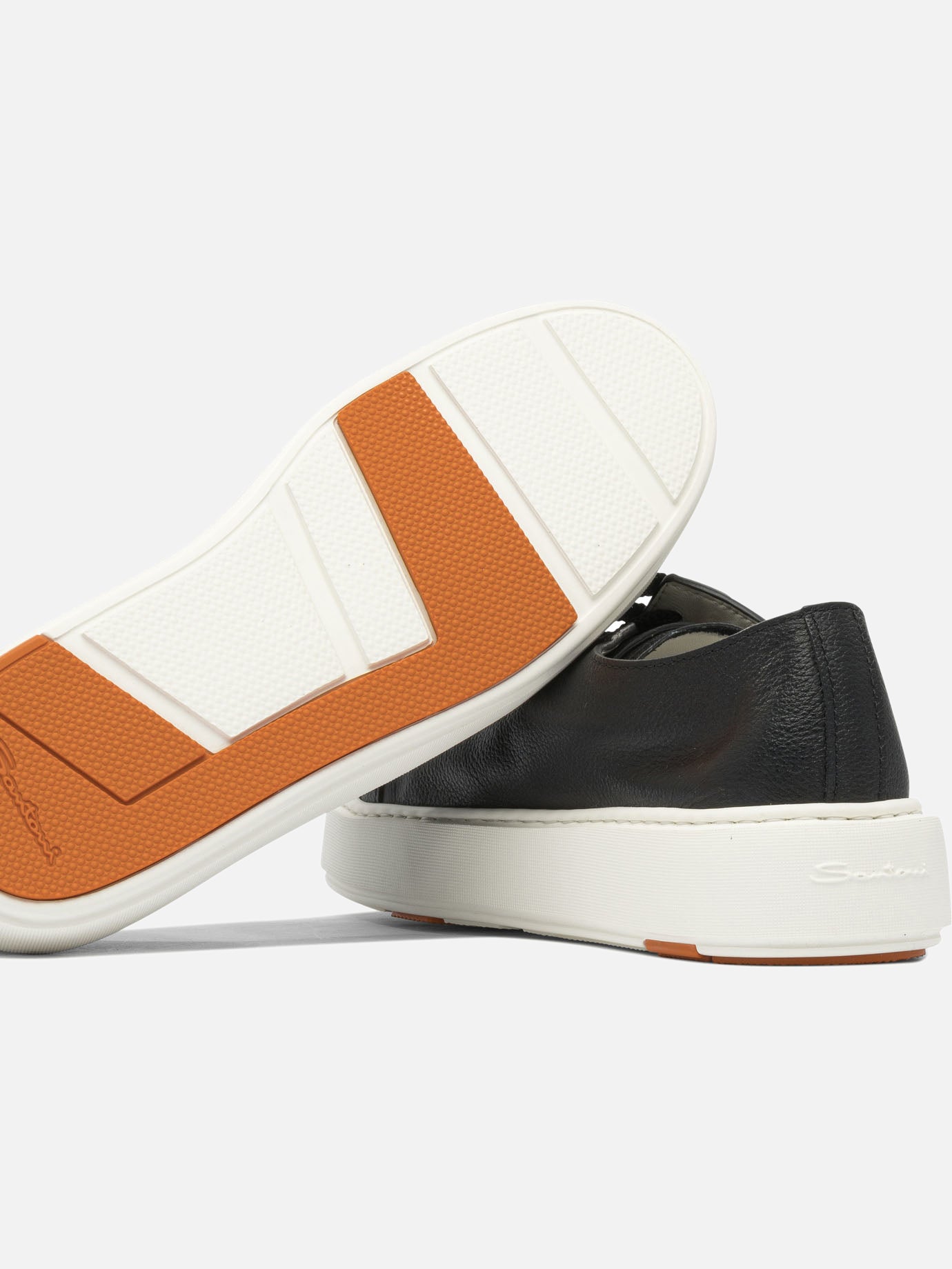Low top sneakers 100% leather - 100% rubber  Black - Santoni Women | PDP | VIETTI Online Store | Zoom-Modal_5
