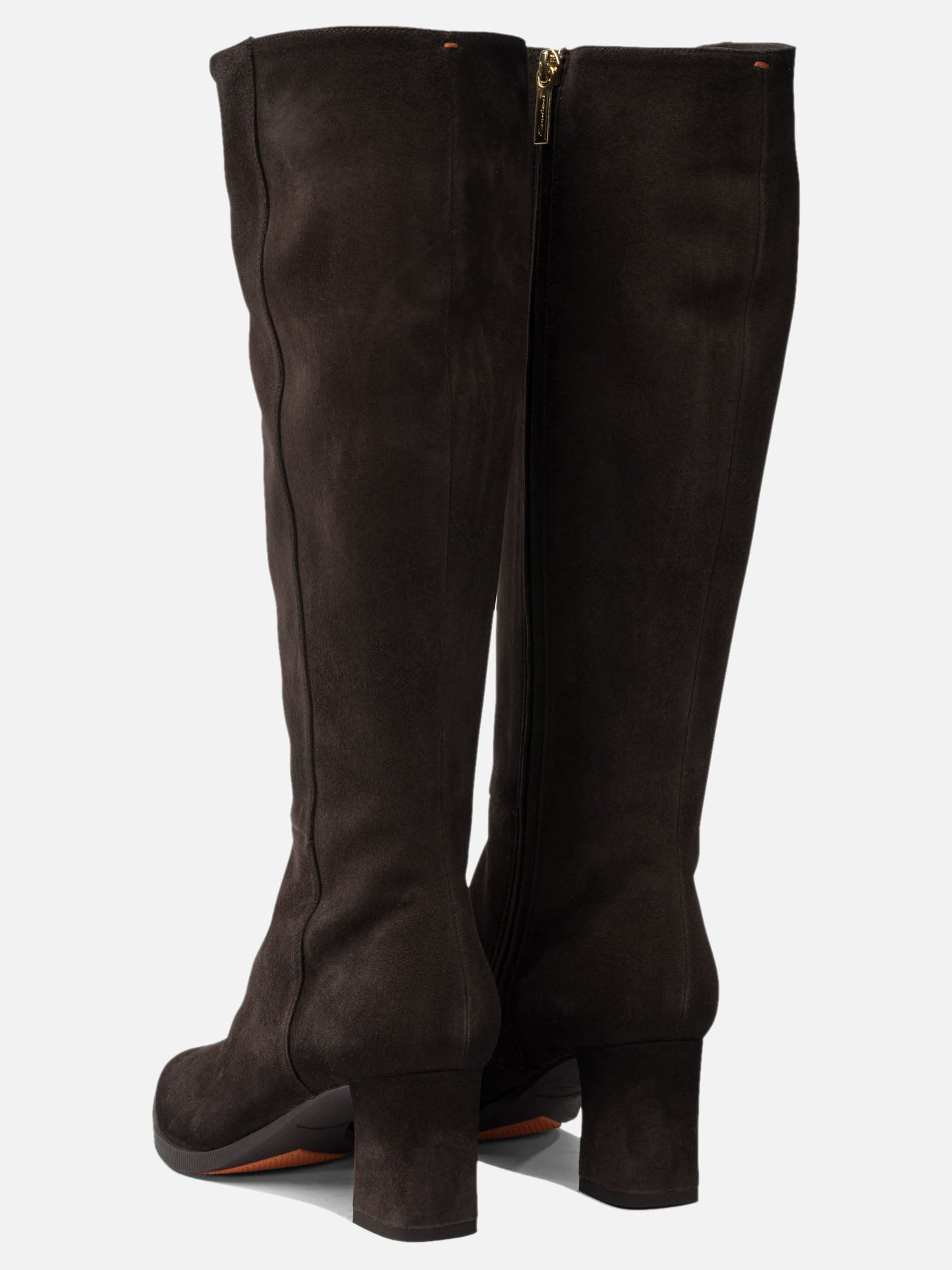 Al ginocchio 100% suede - 100% leather  Marrone - Santoni Donna | PDP | VIETTI Online Store | Zoom-Modal_4
