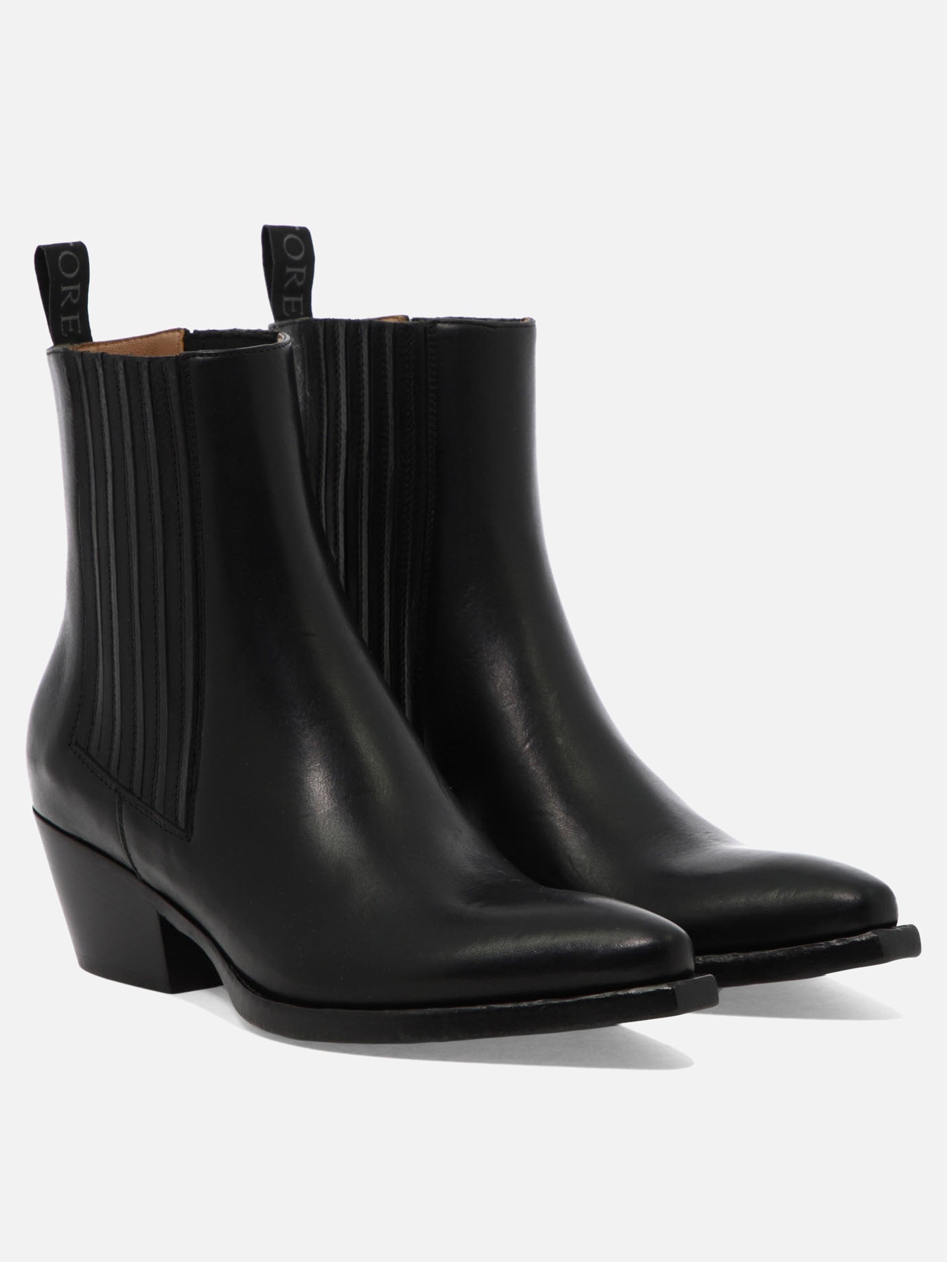 Stivaletti pull-on 100% leather - 95% leather 5% rubber  Nero - Sartore Donna | PDP | VIETTI Online Store | thumbnail_2