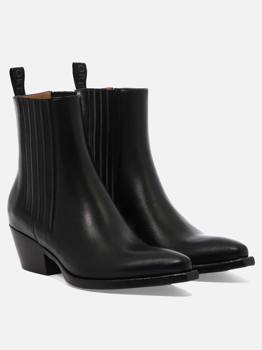 Stivaletti pull-on 100% leather - 95% leather 5% rubber  Nero - Sartore Donna | PDP | VIETTI Online Store | 2
