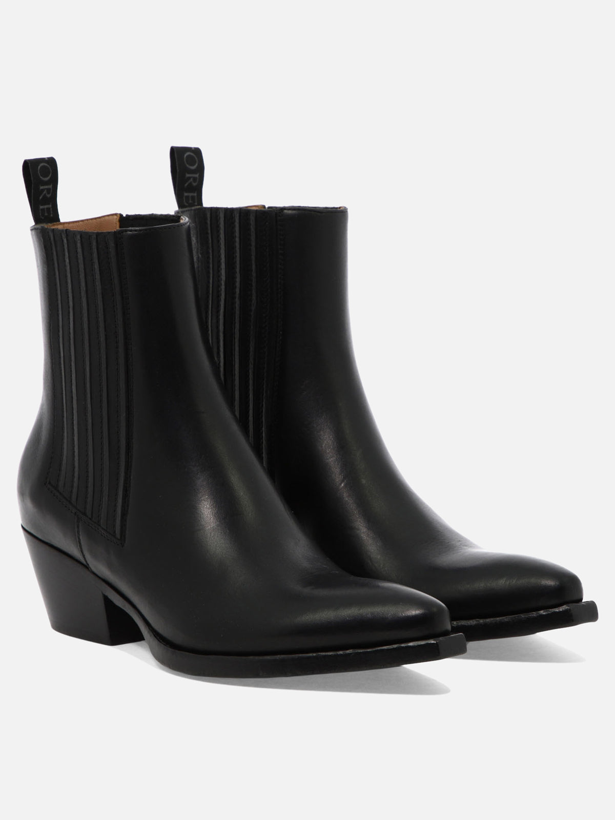 Sartore "Parma 45 mm" Pull-On Ankle Boots Black - VIETTI
