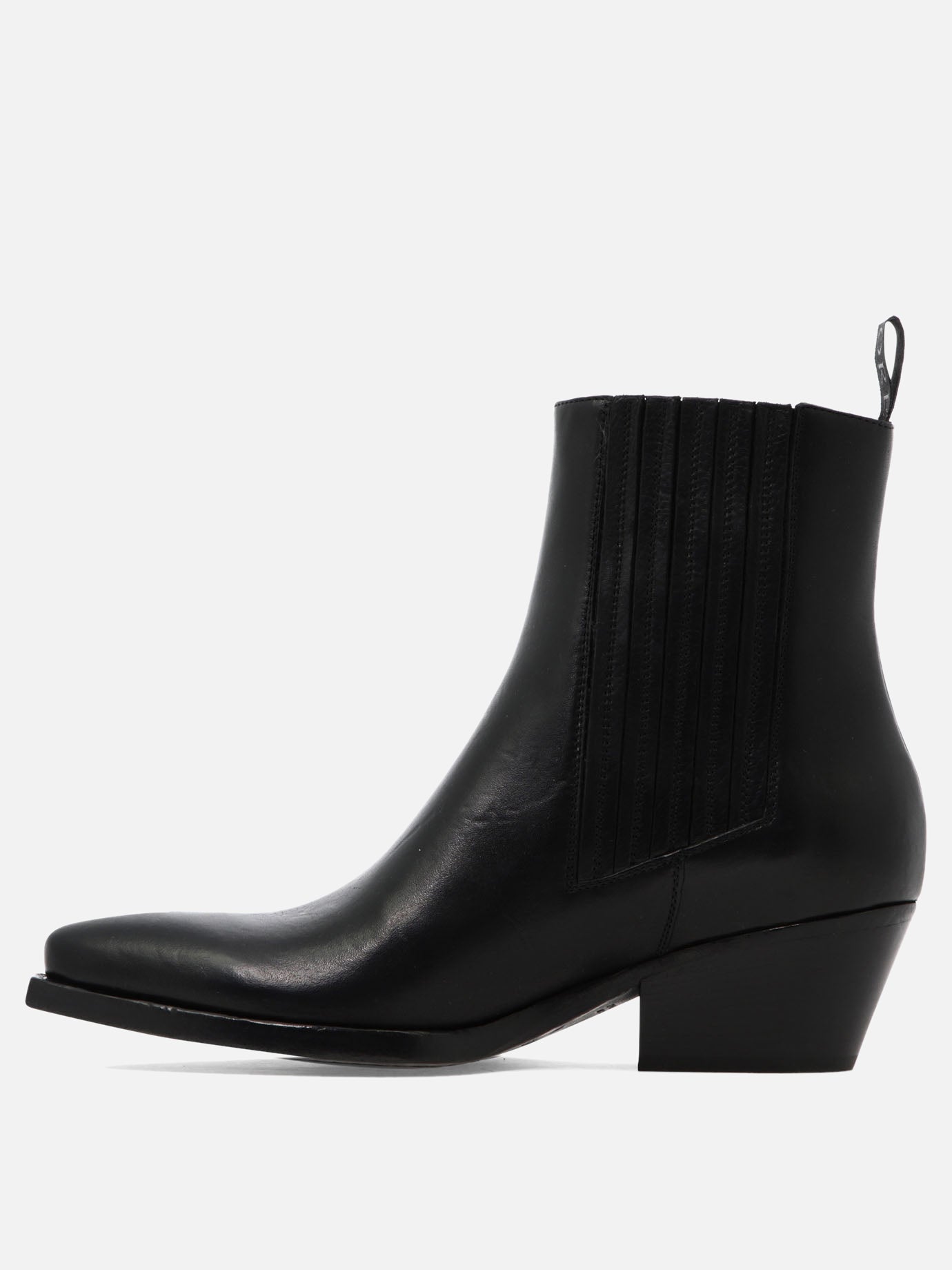 Stivaletti pull-on 100% leather - 95% leather 5% rubber  Nero - Sartore Donna | PDP | VIETTI Online Store | thumbnail_3