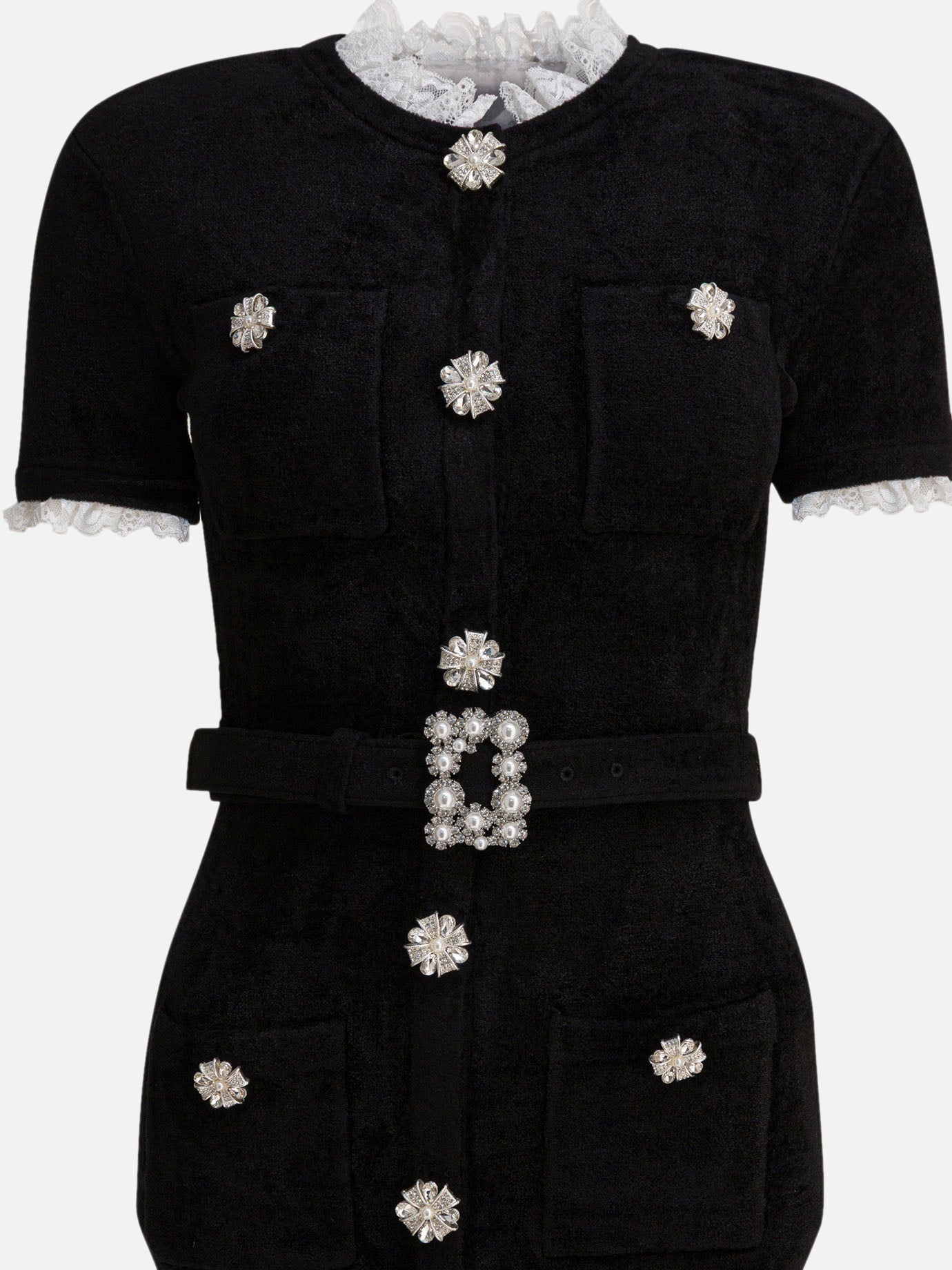 Abiti midi Solid colour  Nero - Self-portrait Donna | PDP | VIETTI Online Store | Zoom-Modal_3
