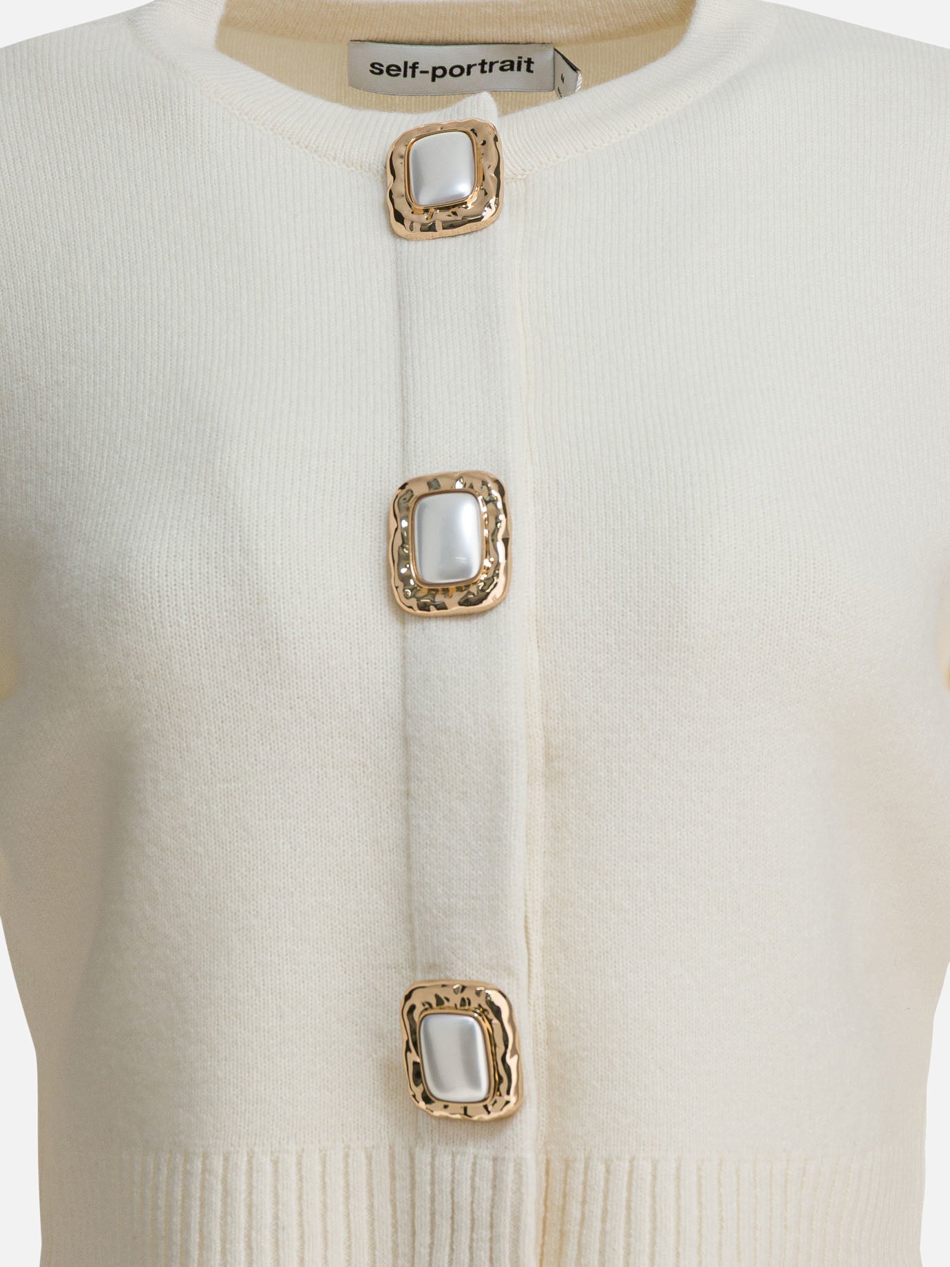 Cardigan Embellished  Bianco - Self-portrait Donna | PDP | VIETTI Online Store | Zoom-Modal_3
