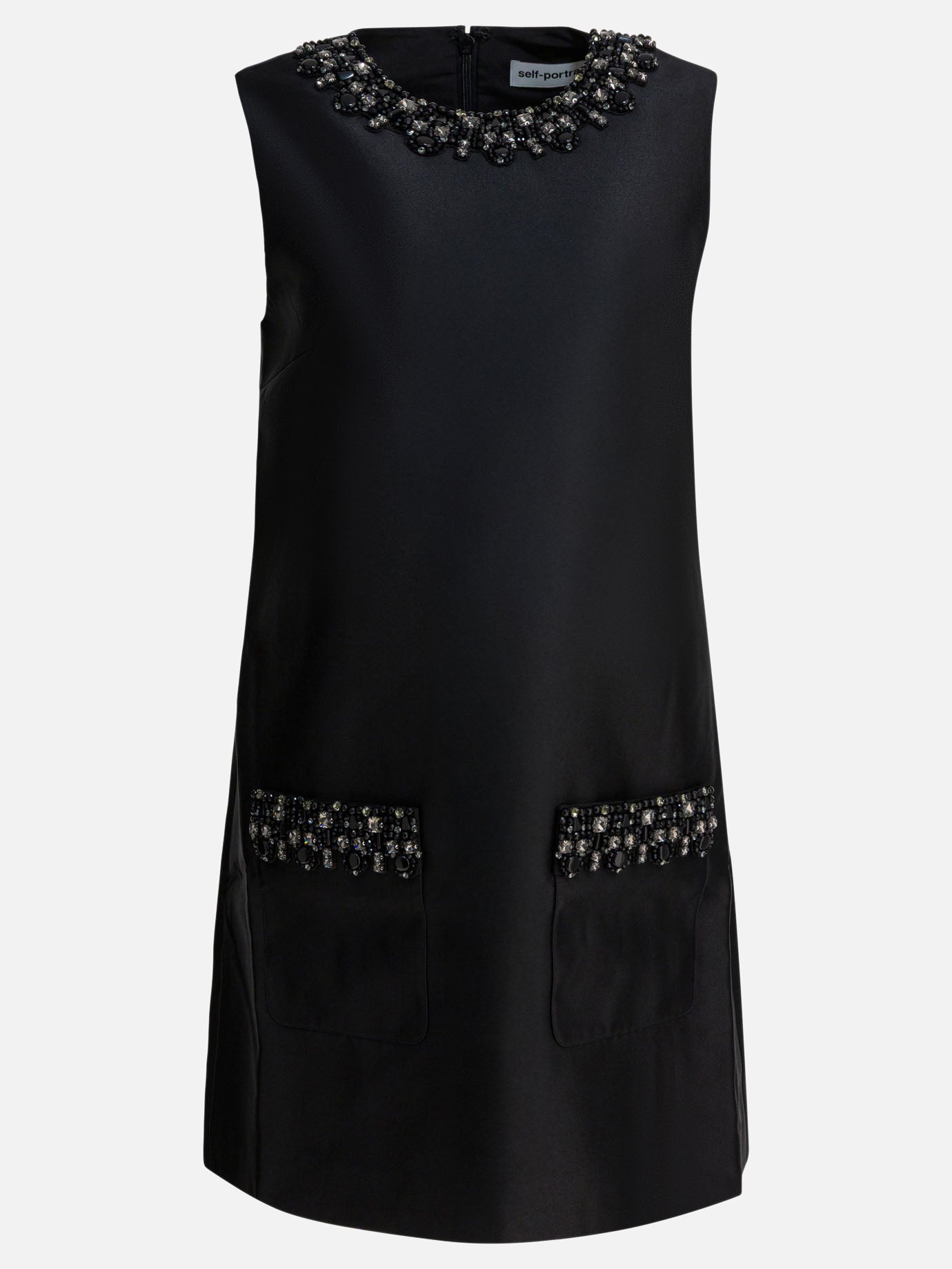 Mini dresses Embroidered  Black - Self-portrait Women | PDP | VIETTI Online Store | thumbnail