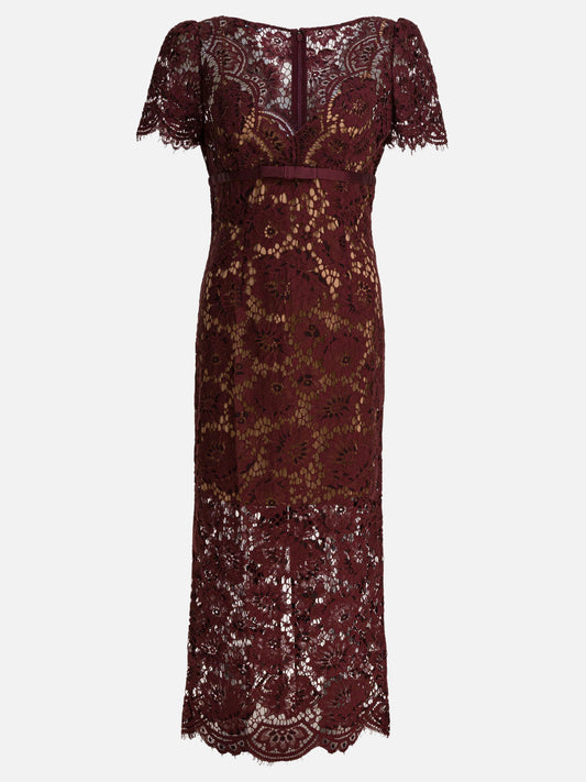 Abiti midi Solid colour  Bordeaux - Self-portrait Donna | PDP | VIETTI Online Store 

