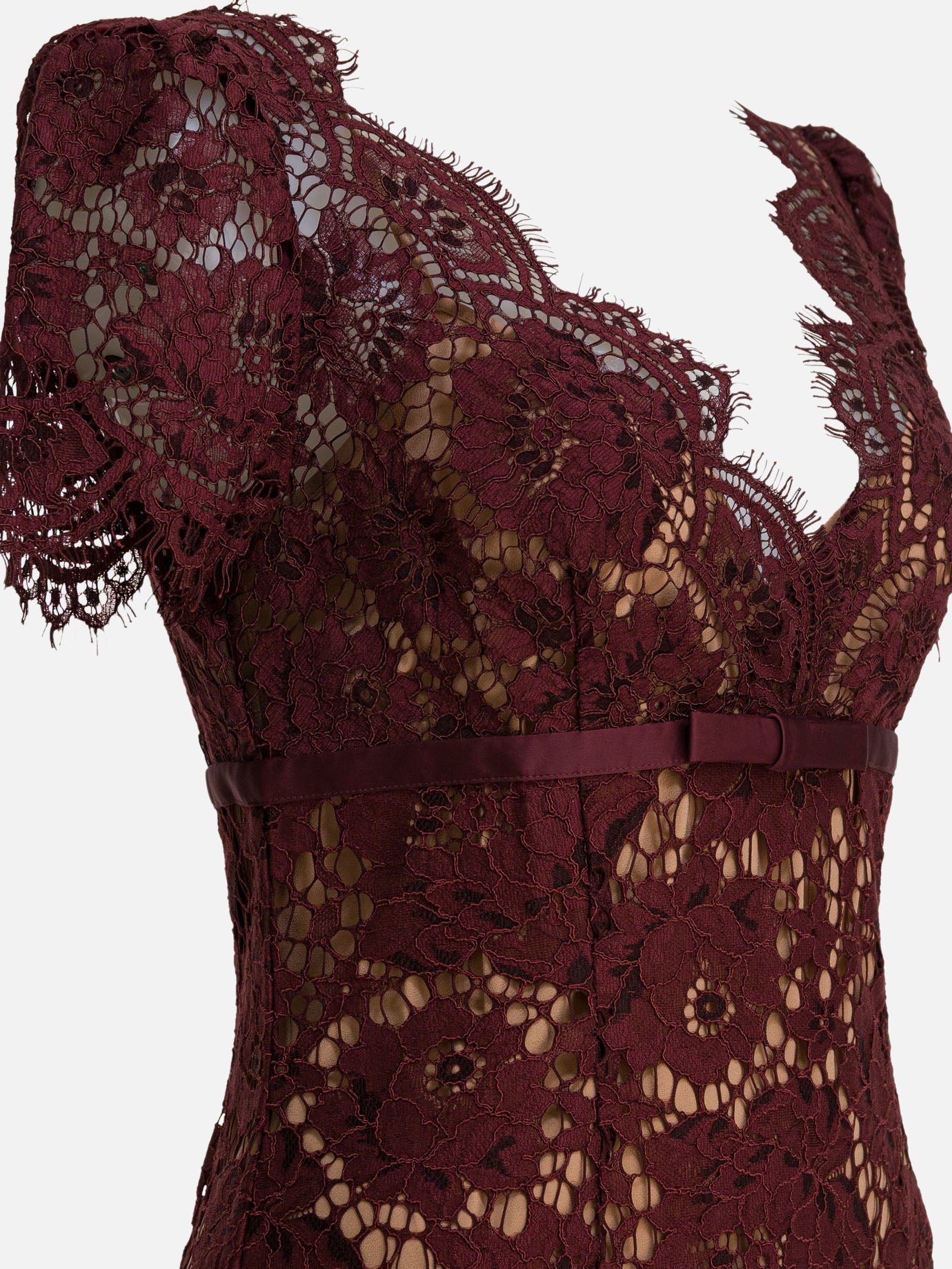 Abiti midi Solid colour  Bordeaux - Self-portrait Donna | PDP | VIETTI Online Store | thumbnail_4