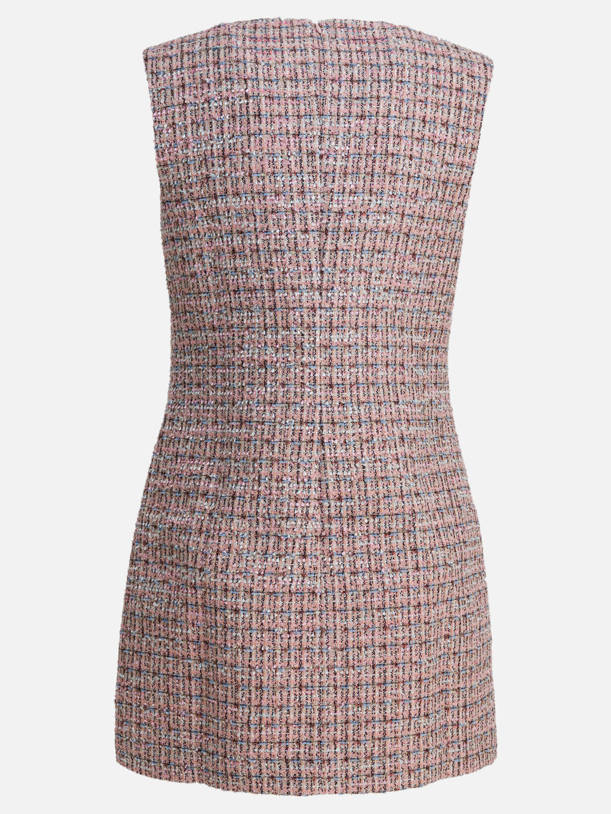 Self-portrait Short boucle dress Pink - VIETTI