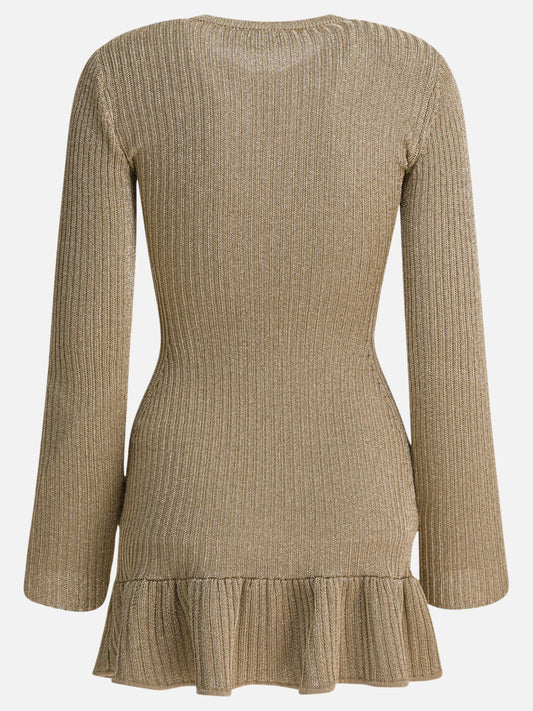 Abiti corti Solid colour  Oro - Self-portrait Donna | PDP | VIETTI Online Store | 2

