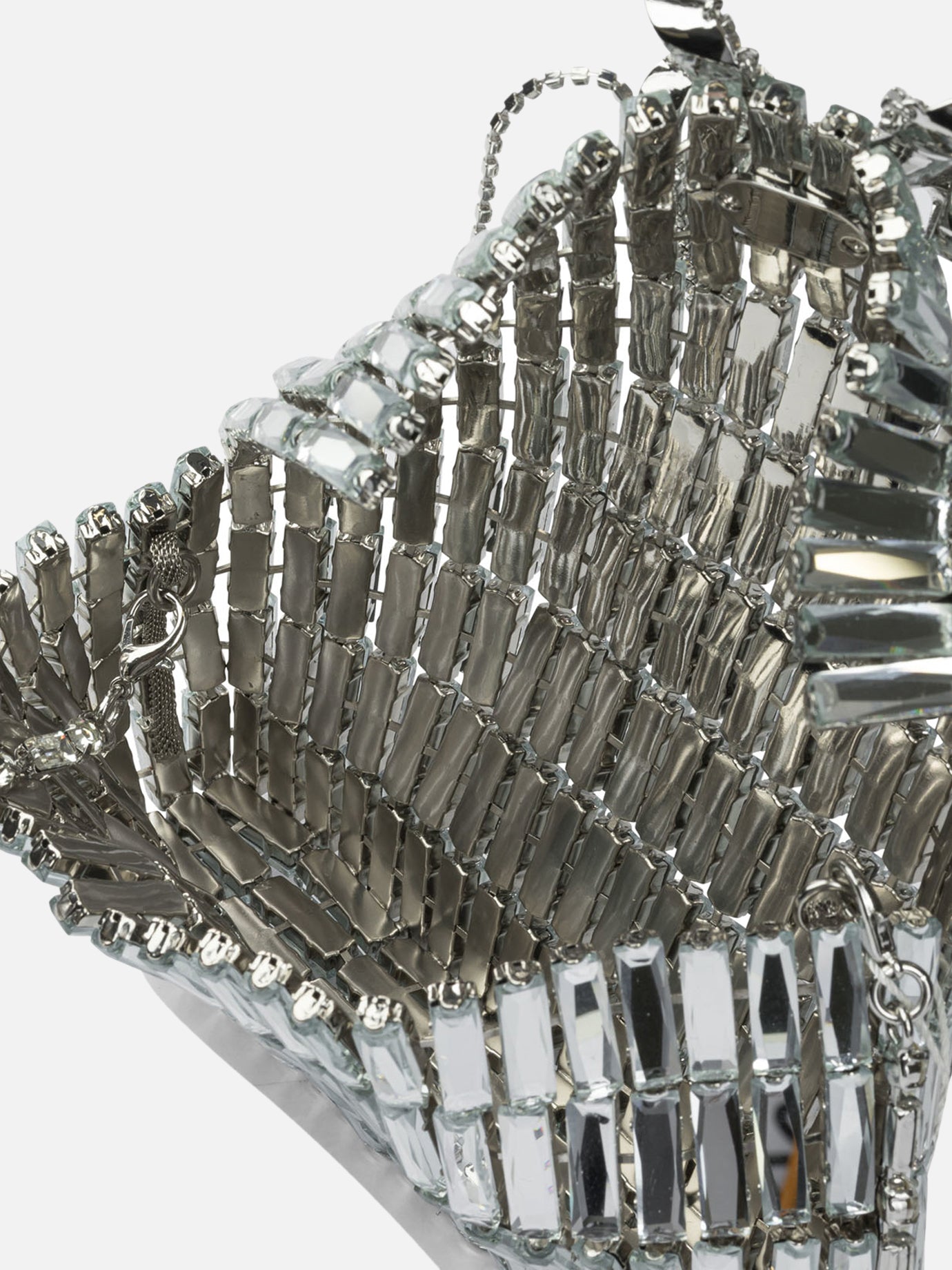 Mini bags 17x3x10 cm  Silver - Self-portrait Women | PDP | VIETTI Online Store | thumbnail_5