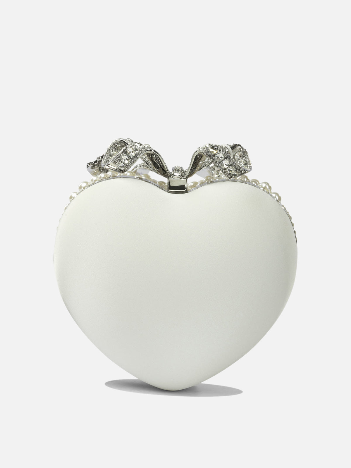 Self-portrait Heart-shaped clutch Beige - VIETTI