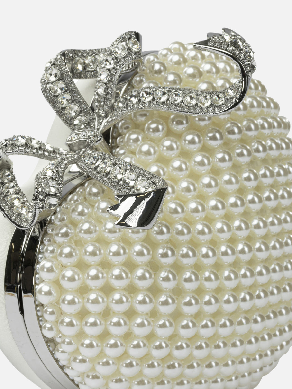 Self-portrait Heart-shaped clutch Beige - VIETTI