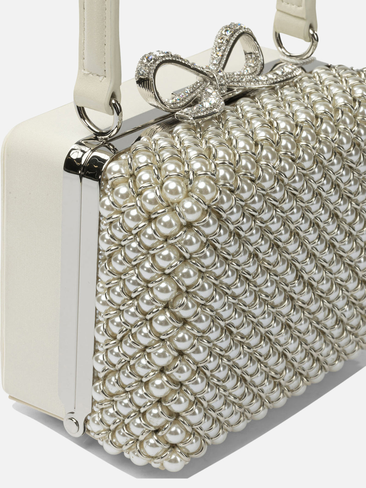 Self-portrait Borsa a mano con perle Beige - VIETTI
