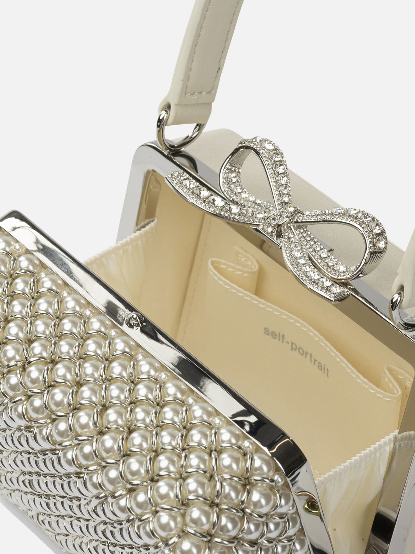 Borse mini 97% polyester 3% elastane  Beige - Self-portrait Donna | PDP | VIETTI Online Store | Zoom-Modal_5
