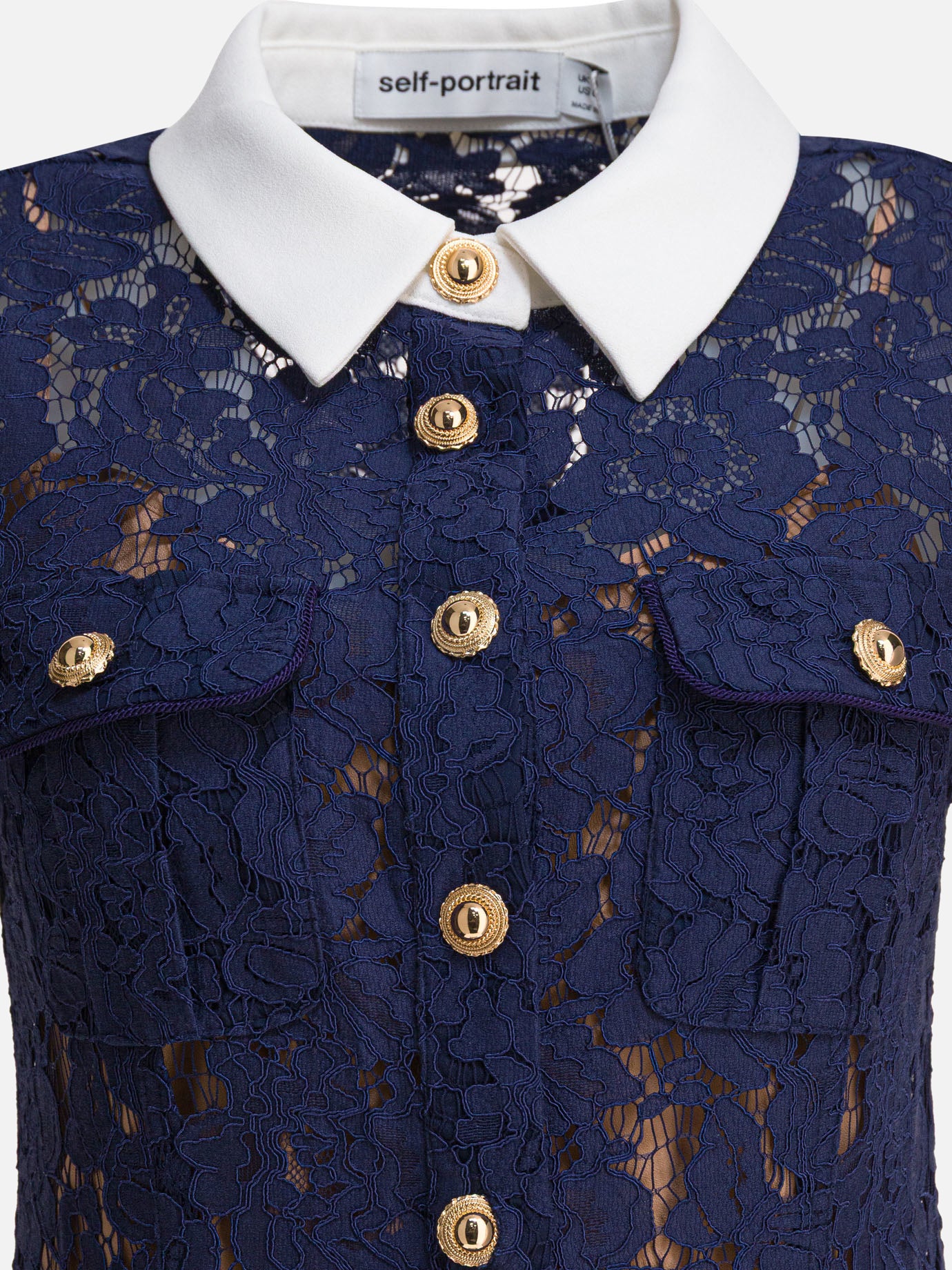 Abiti midi Solid colour  Blu - Self-portrait Donna | PDP | VIETTI Online Store | Zoom-Modal_3
