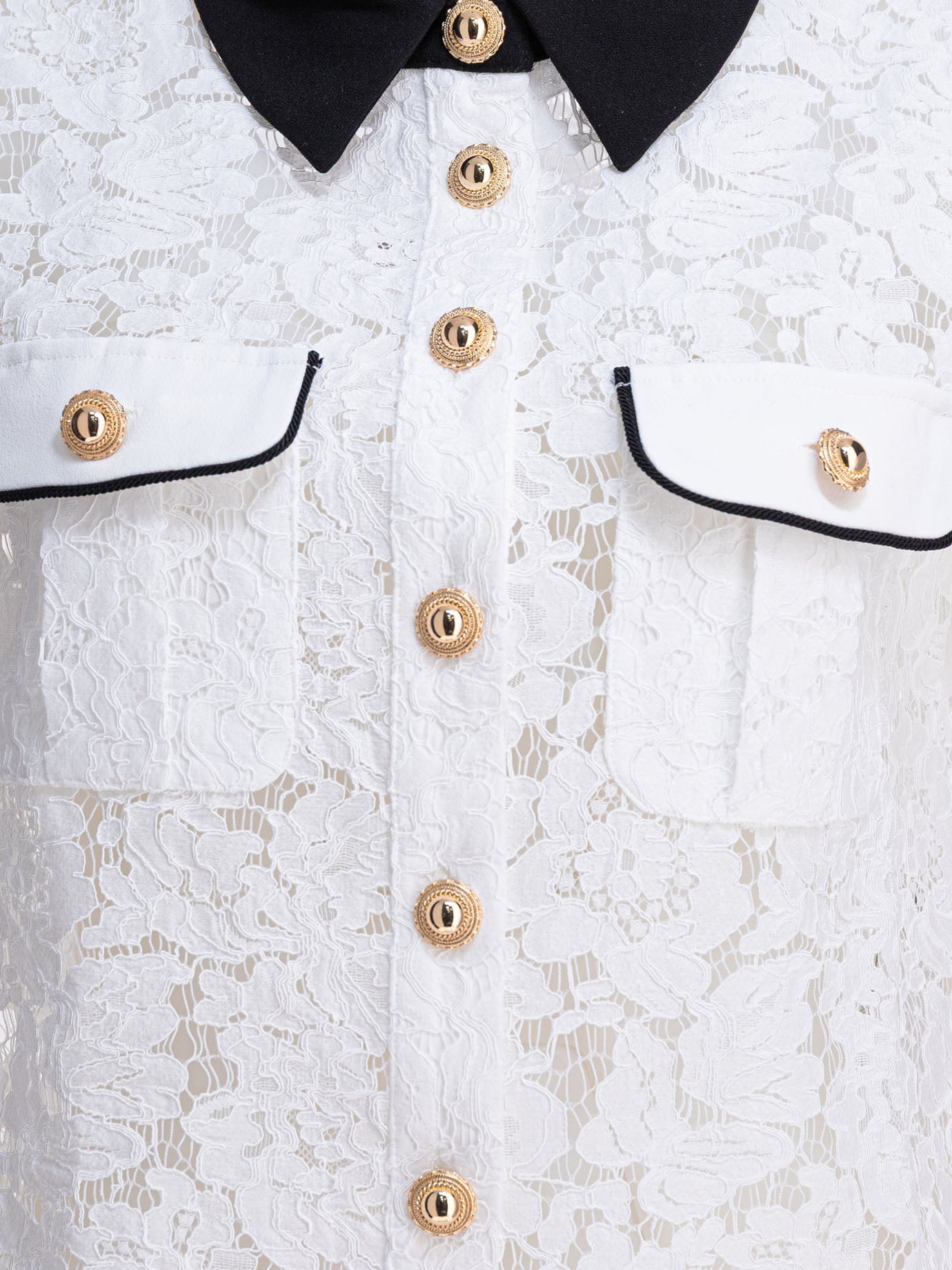 Camicie casual Solid colour  Bianco - Self-portrait Donna | PDP | VIETTI Online Store | Zoom-Modal_3
