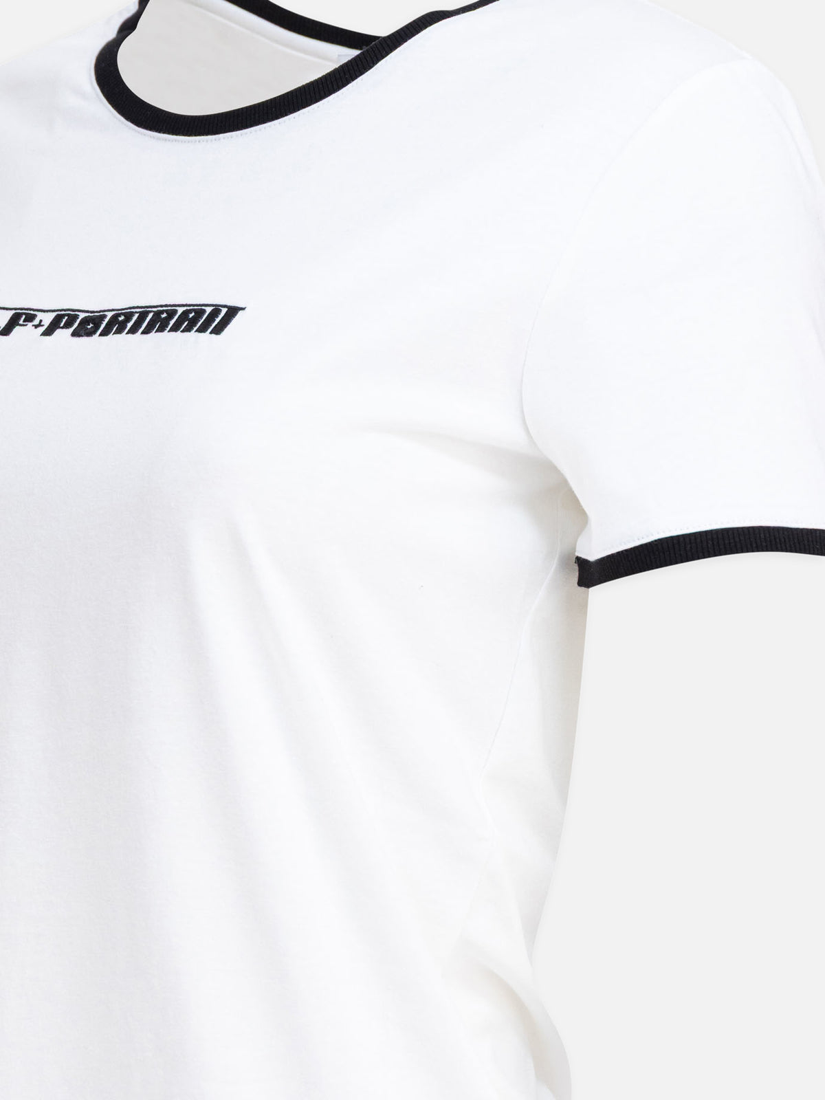 Self-portrait Crew-neck T-shirt with embroidered logo White - VIETTI
