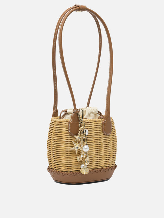 Mini bags 100% rattan  Brown - Self-portrait Women | PLP | VIETTI Online Store | 2
