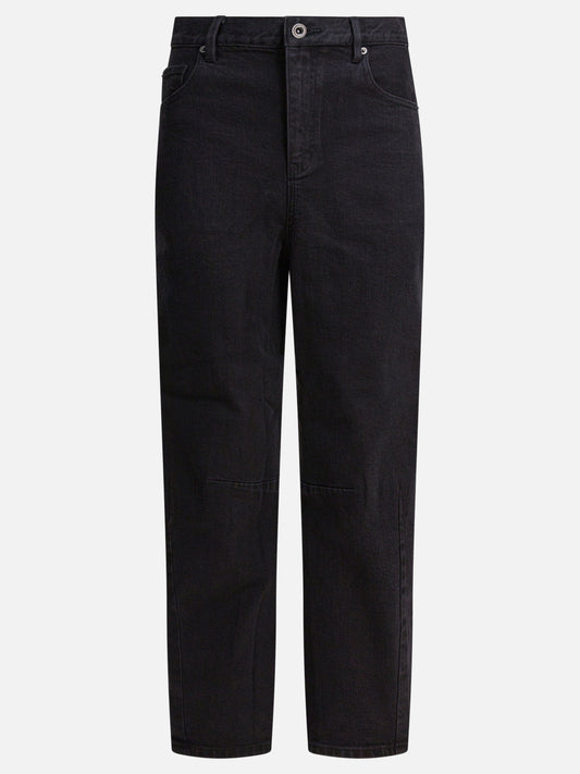Self-portrait Wide leg jeans Black

