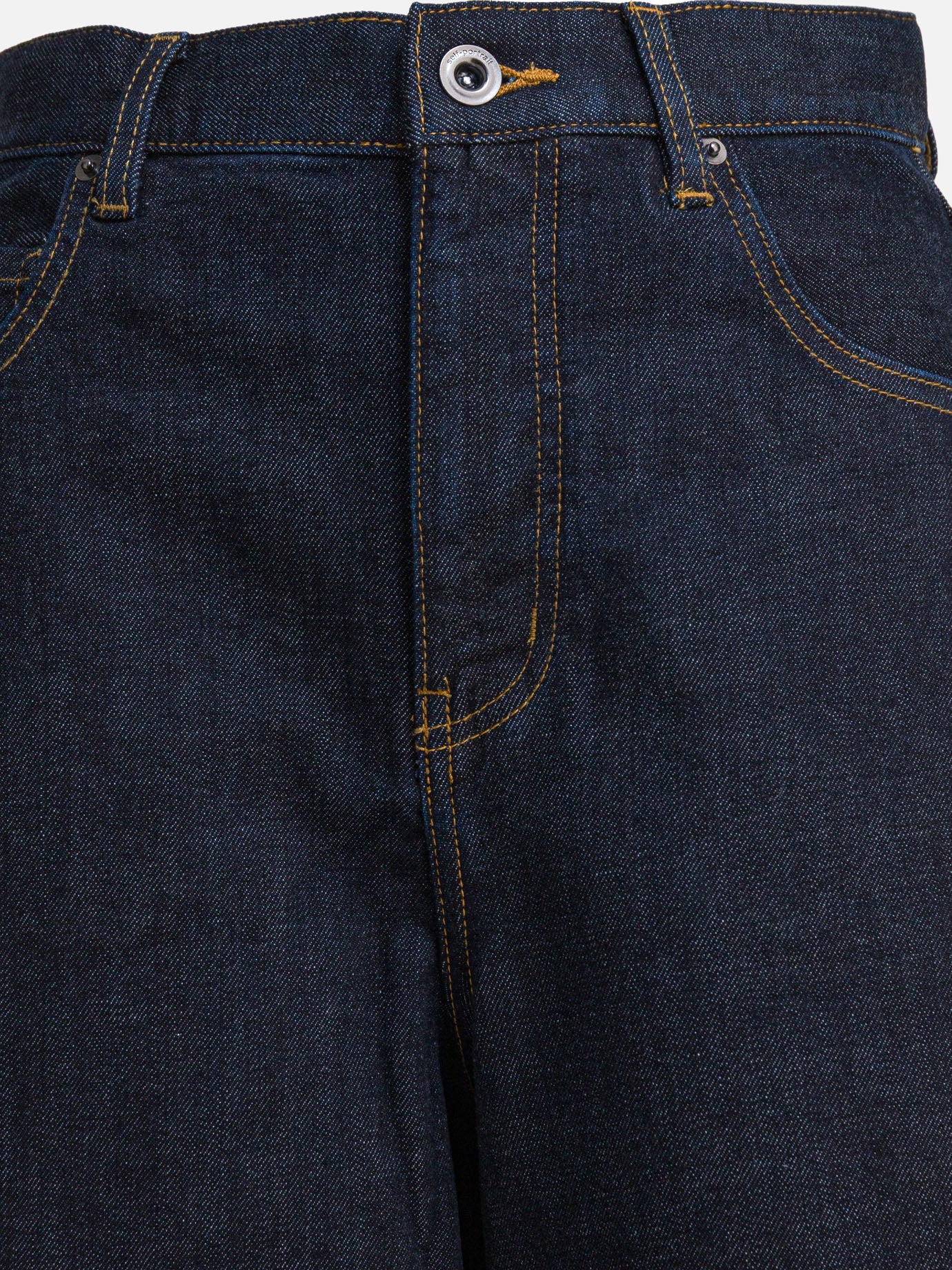 Jeans a gamba larga Solid colour  Blu - Self-portrait Donna | PDP | VIETTI Online Store | thumbnail_3