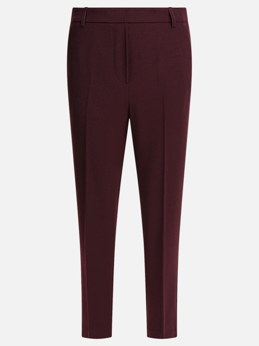 Semper Pants with elasticized waist Bordeaux

