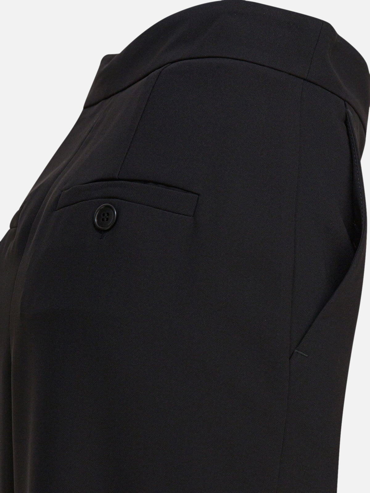 Semper Midi skirt with double slit Black