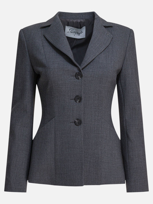 Blazer Solid colour  Grigio - Semper Donna | VIETTI Online Store 
