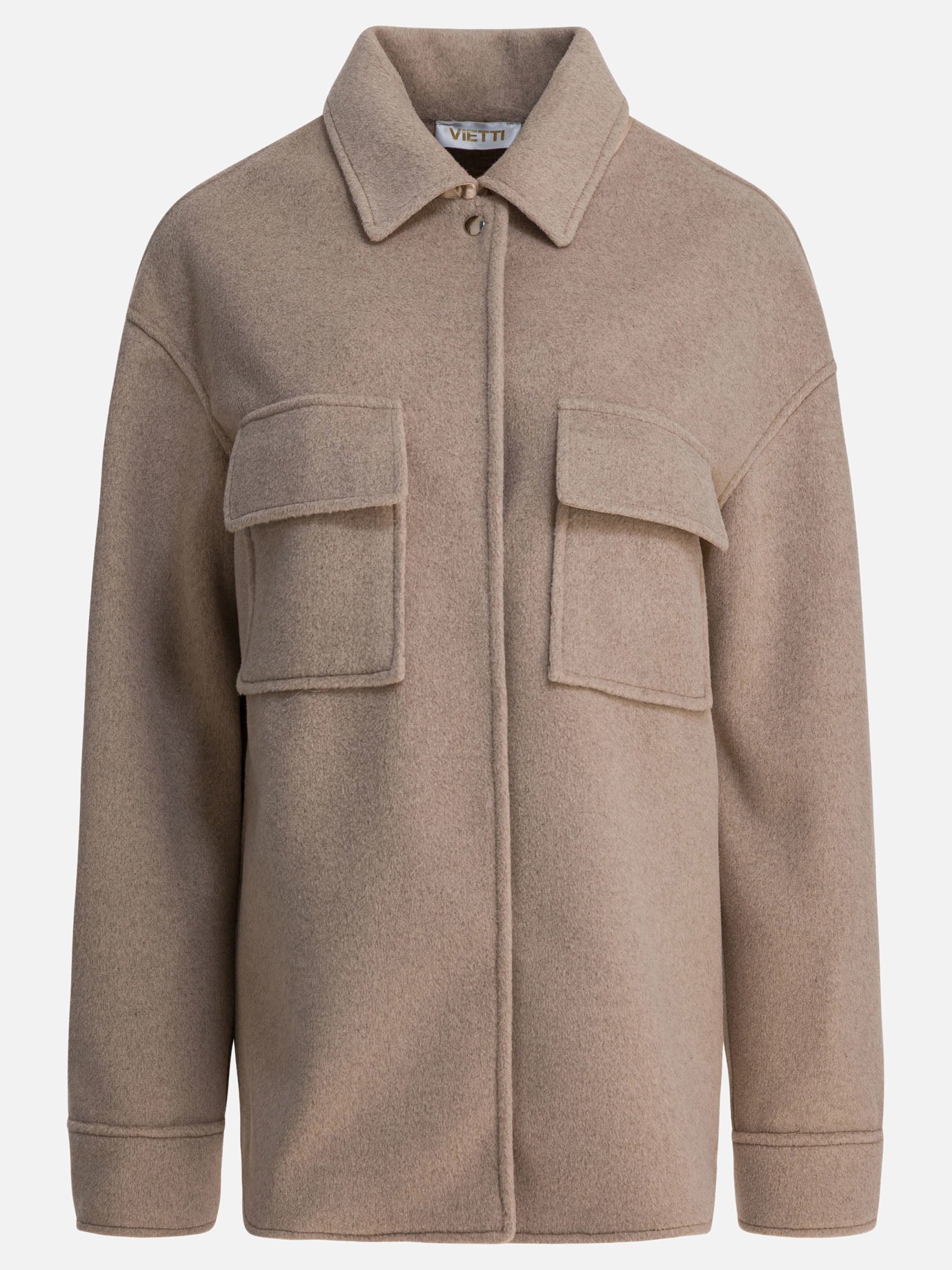 Overshirt jackets Solid colour  Beige - Semper Women | PDP | VIETTI Online Store | thumbnail