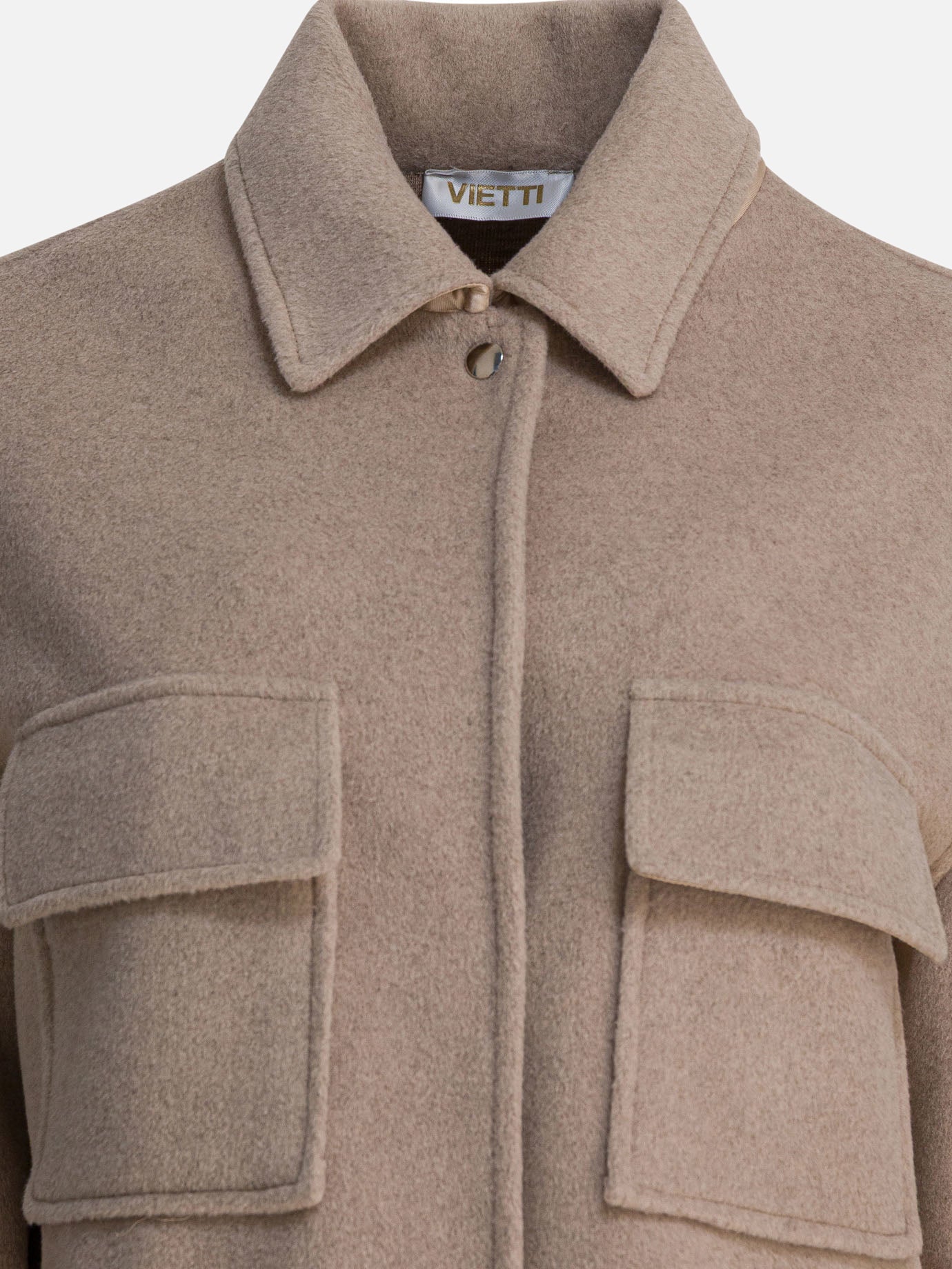 Overshirt jackets Solid colour  Beige - Semper Women | PDP | VIETTI Online Store | Zoom-Modal_3
