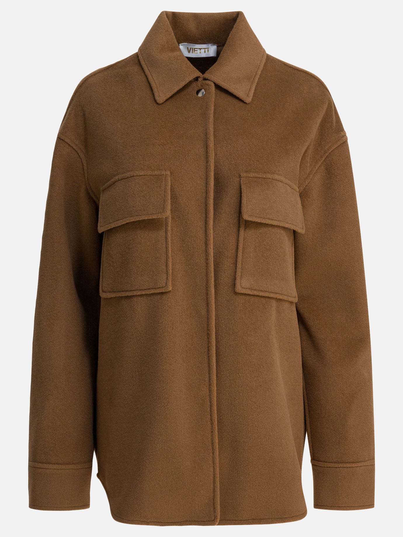 Overshirt jackets Solid colour  Brown - Semper Women | PDP | VIETTI Online Store | Zoom-Modal
