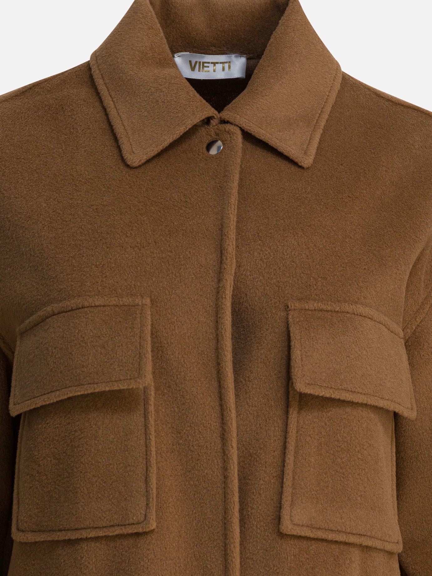 Overshirt jackets Solid colour  Brown - Semper Women | PDP | VIETTI Online Store | Zoom-Modal_3
