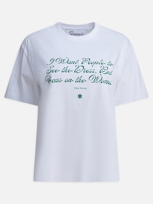 Crewneck t-shirts Graphics  White - Semper Women | PLP | VIETTI Online Store 
