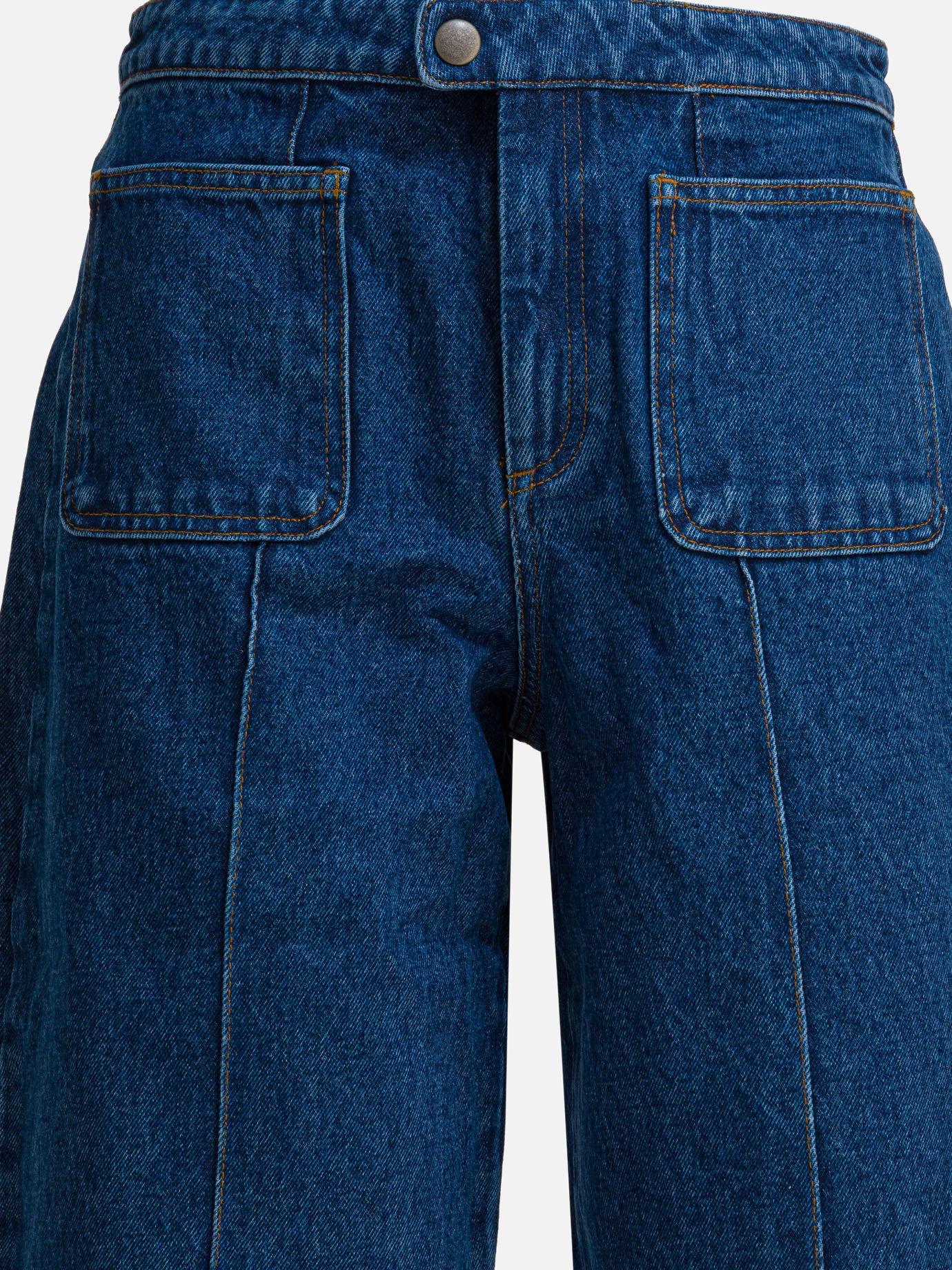 Jeans a gamba larga Solid colour  Blu - Soeur Donna | PDP | VIETTI Online Store | thumbnail_3