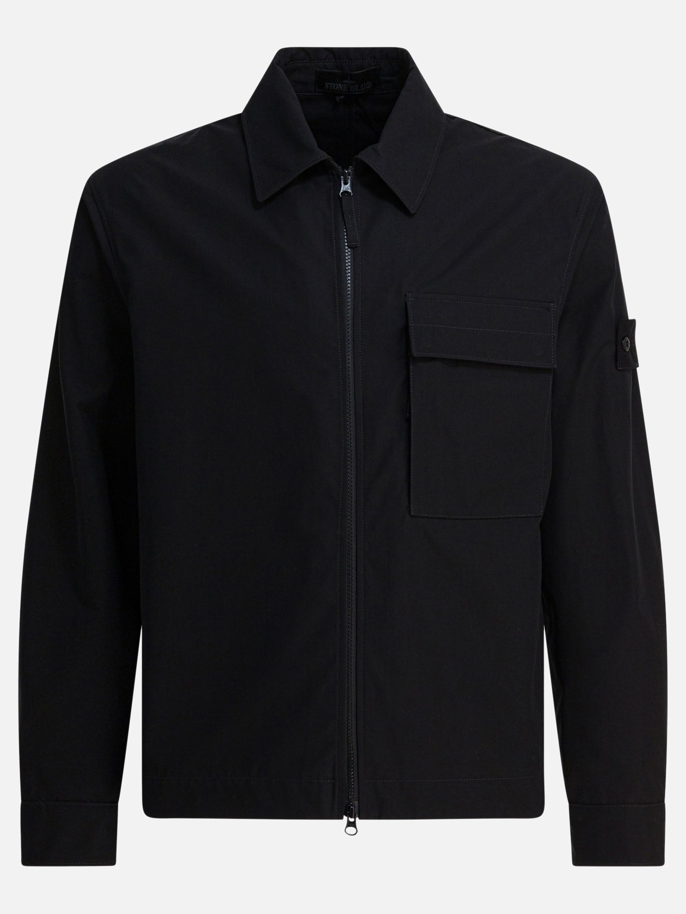 Giacche leggere & Trapuntate Logo  Nero - Stone Island Uomo | PDP | VIETTI Online Store | thumbnail