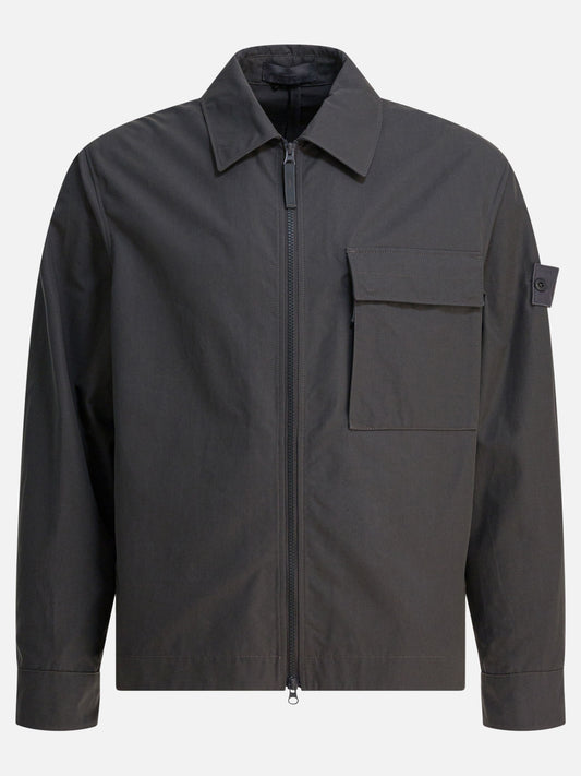 Giacche leggere & Trapuntate Logo  Grigio - Stone Island Uomo | PLP | VIETTI Online Store 
