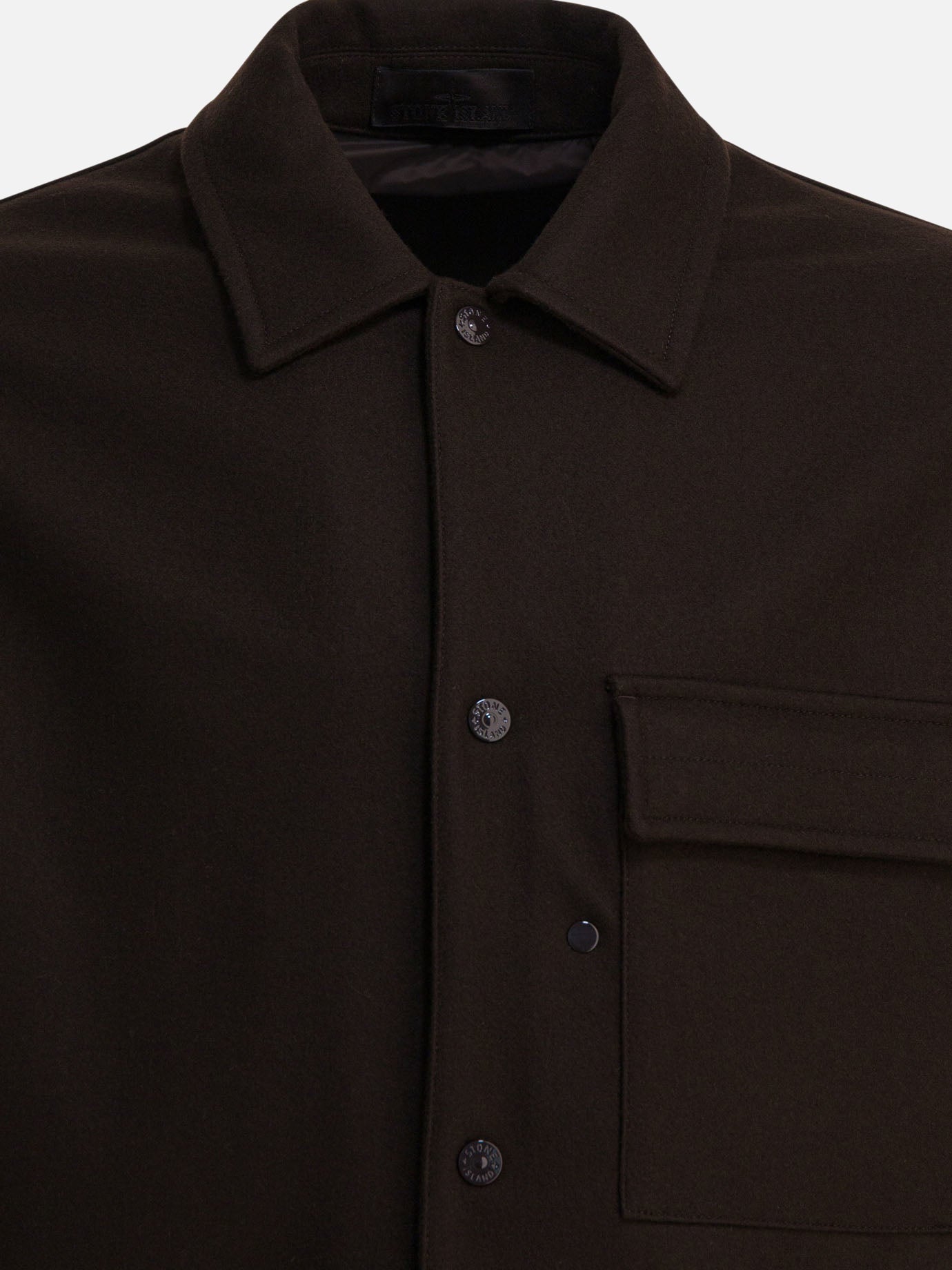 Giacche overshirt Logo  Marrone - Stone Island Uomo | PDP | VIETTI Online Store | Zoom-Modal_3
