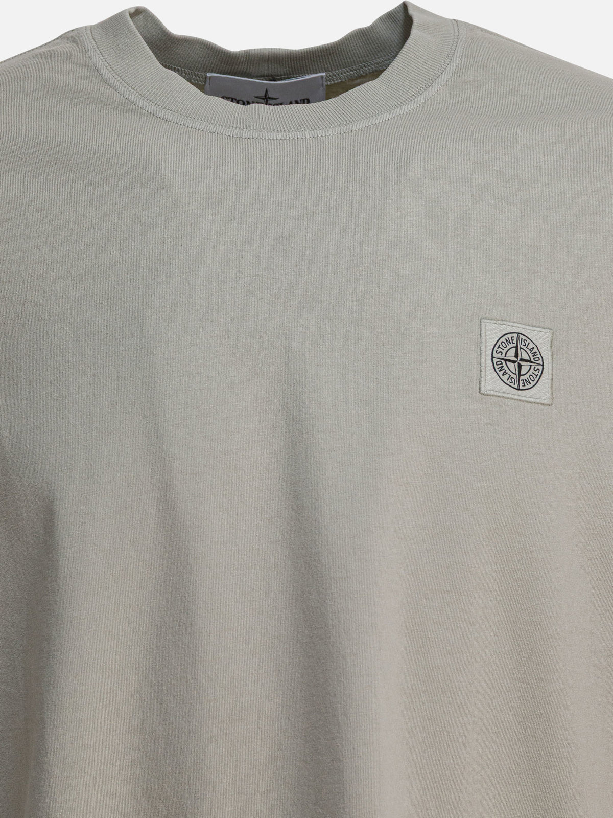 Stone Island Crew-neck T-shirt with logo Green