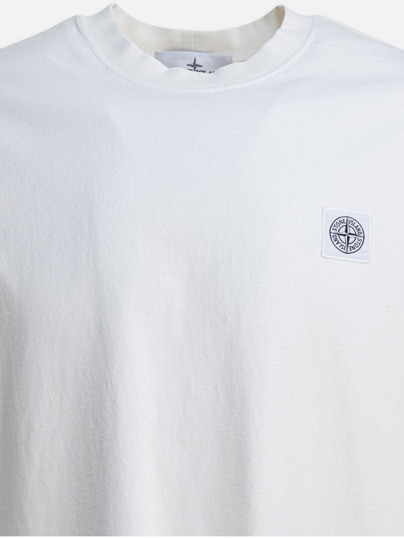 Crewneck t-shirts Logo  Beige - Stone Island Men | PDP | VIETTI Online Store | thumbnail_3