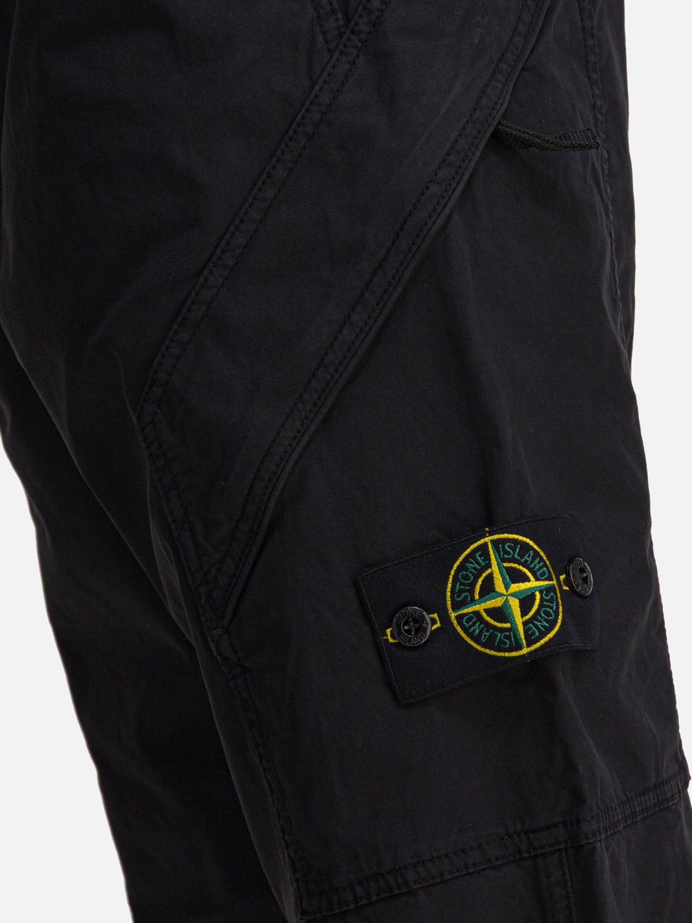 Cargo & parachute trousers Logo  Black - Stone Island Men | PDP | VIETTI Online Store | thumbnail_3