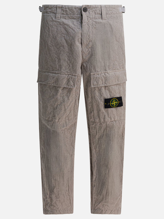 Pantaloni cargo & parachute Logo  Grigio - Stone Island Uomo | PDP | VIETTI Online Store 
