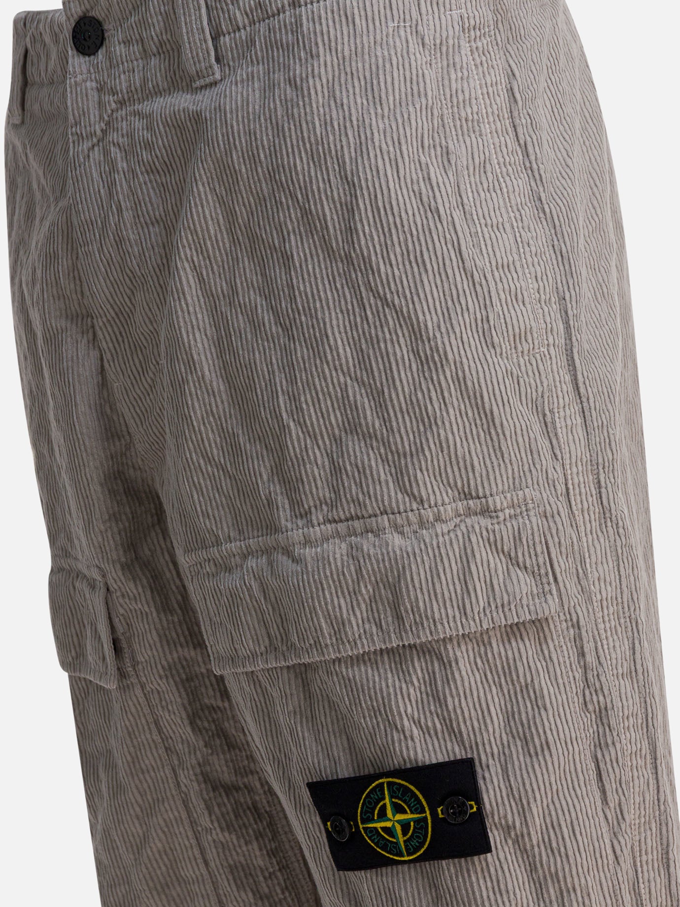 Pantaloni cargo & parachute Logo  Grigio - Stone Island Uomo | PDP | VIETTI Online Store | thumbnail_4