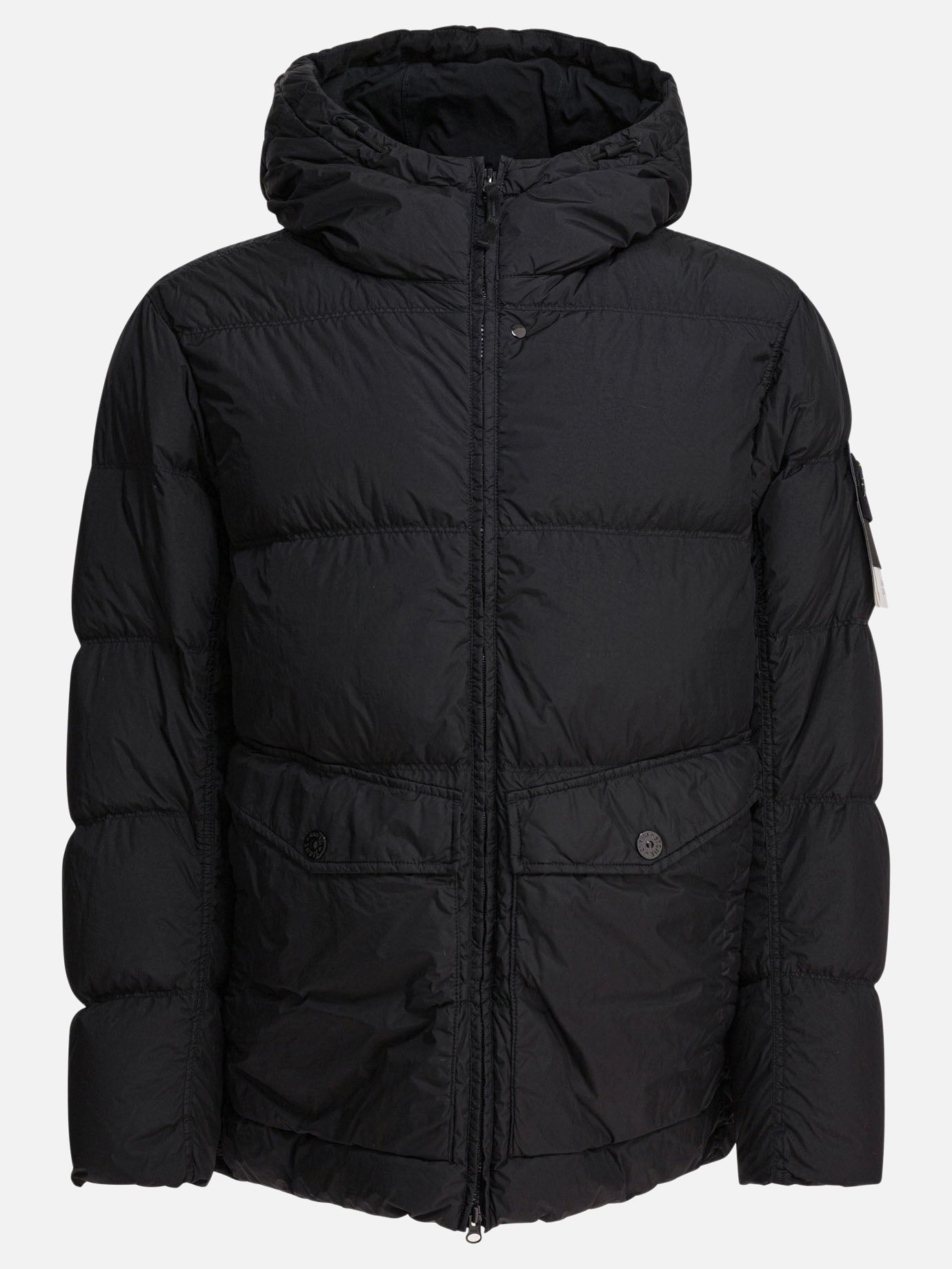 Down jackets Logo  Black - Stone Island Men | PDP | VIETTI Online Store | thumbnail