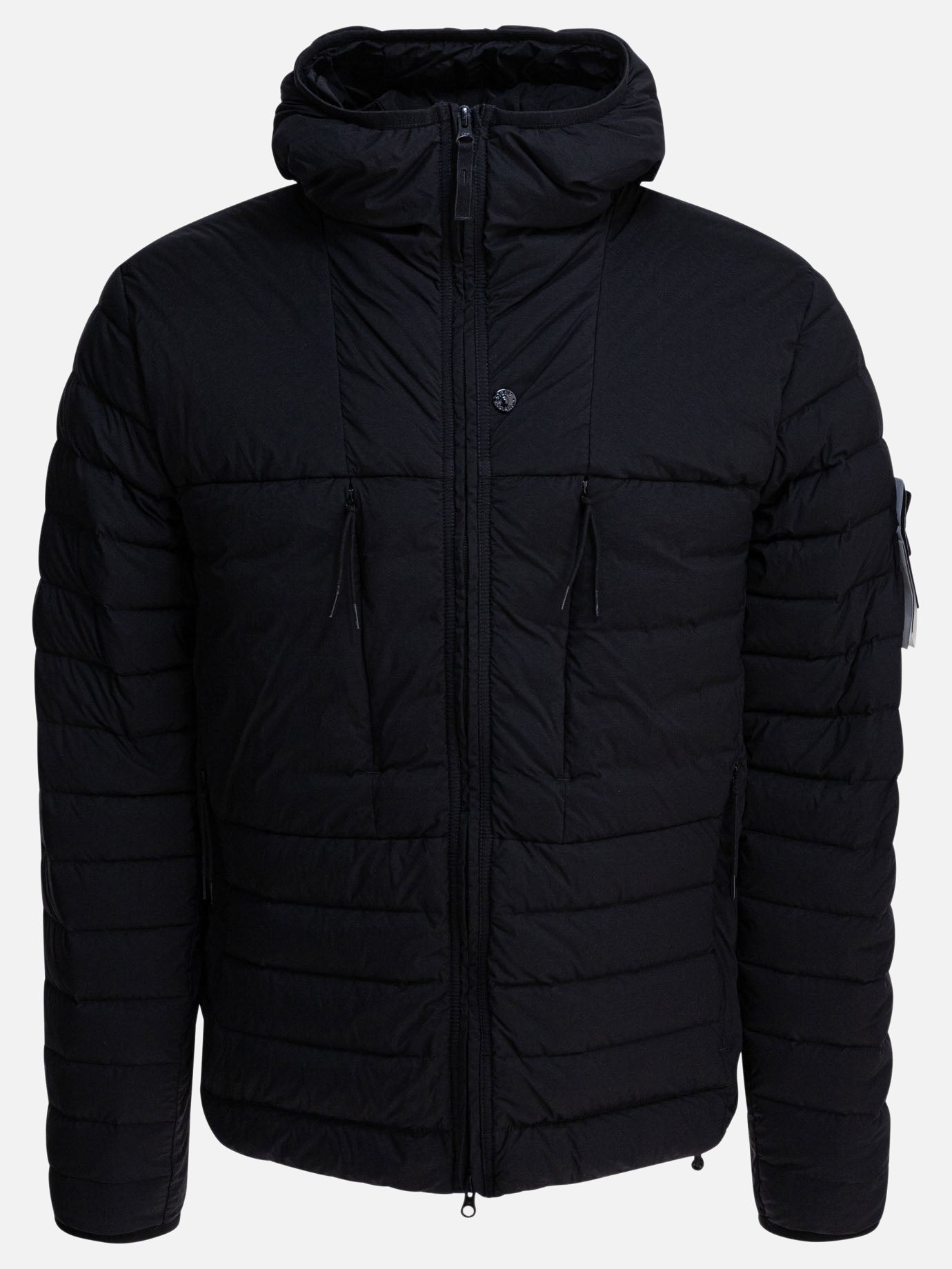 Piumini corti Logo  Nero - Stone Island Uomo | PDP | VIETTI Online Store | thumbnail