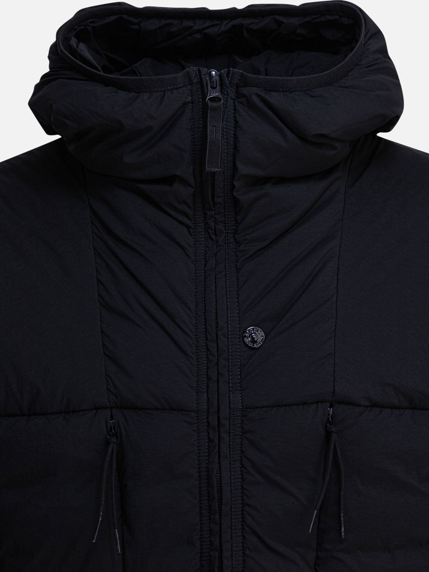 Piumini corti Logo  Nero - Stone Island Uomo | PDP | VIETTI Online Store | Zoom-Modal_2
