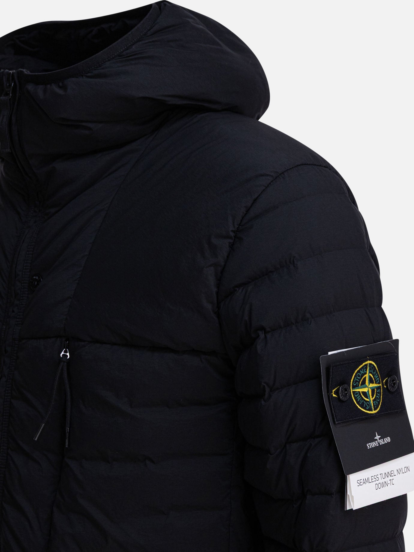 Piumini corti Logo  Nero - Stone Island Uomo | PDP | VIETTI Online Store | Zoom-Modal_3
