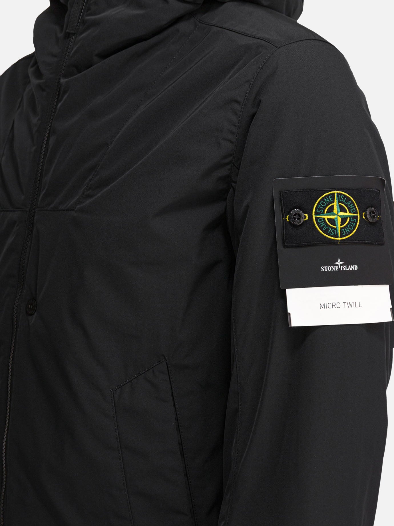 Giacche leggere & Trapuntate Logo  Nero - Stone Island Uomo | PDP | VIETTI Online Store | Zoom-Modal_4
