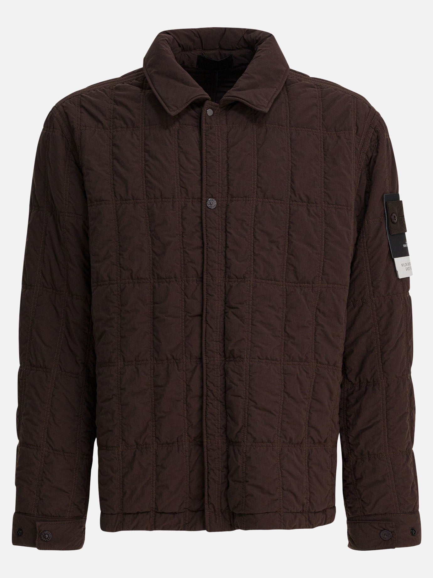 Cappotti corti Logo  Marrone - Stone Island Uomo | PDP | VIETTI Online Store | thumbnail