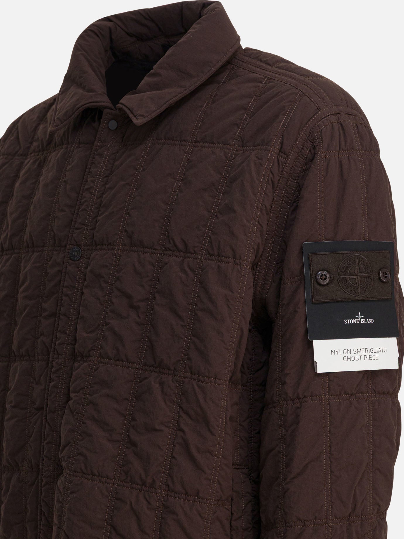 Cappotti corti Logo  Marrone - Stone Island Uomo | PDP | VIETTI Online Store | thumbnail_4